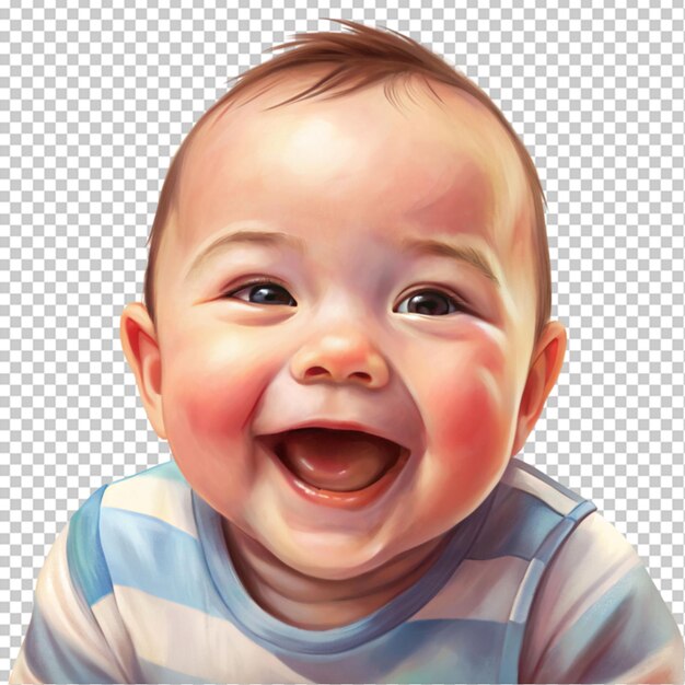 PSD happy baby face