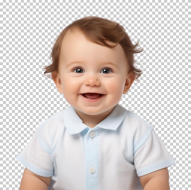 PSD happy baby isolated on transparent background