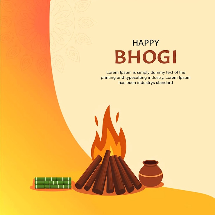 PSD happy bhogi harvest festival of southern states of india