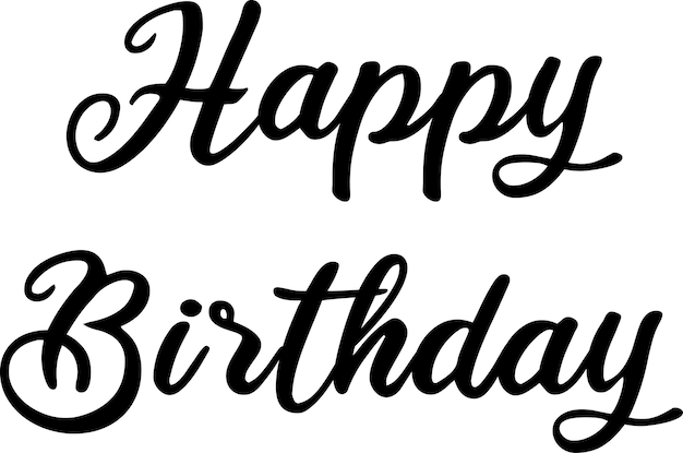 생일 축하 캘리그라피 글자