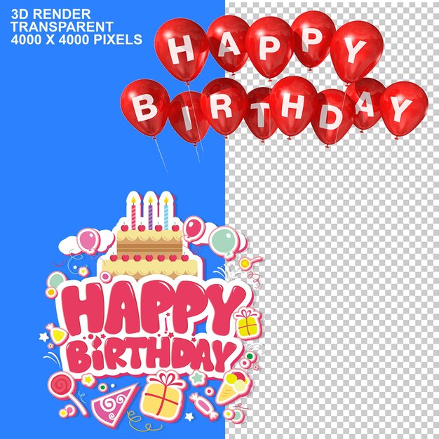 Happy birthday greeting card for invitation