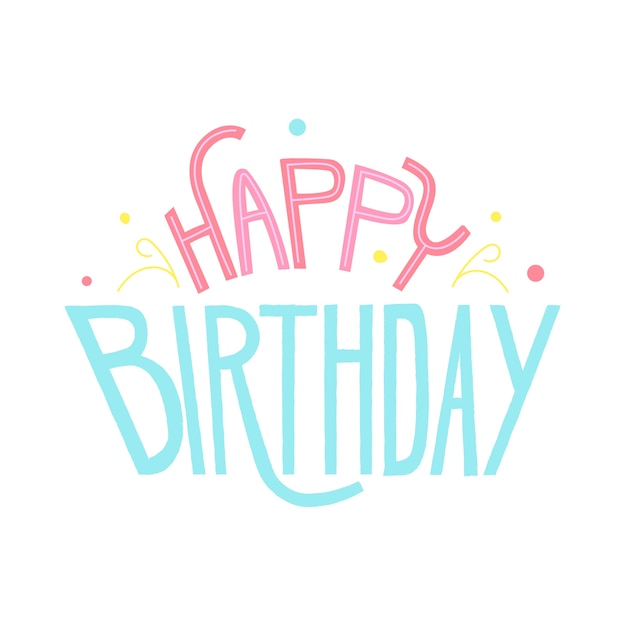 PSD happy birthday letters collection