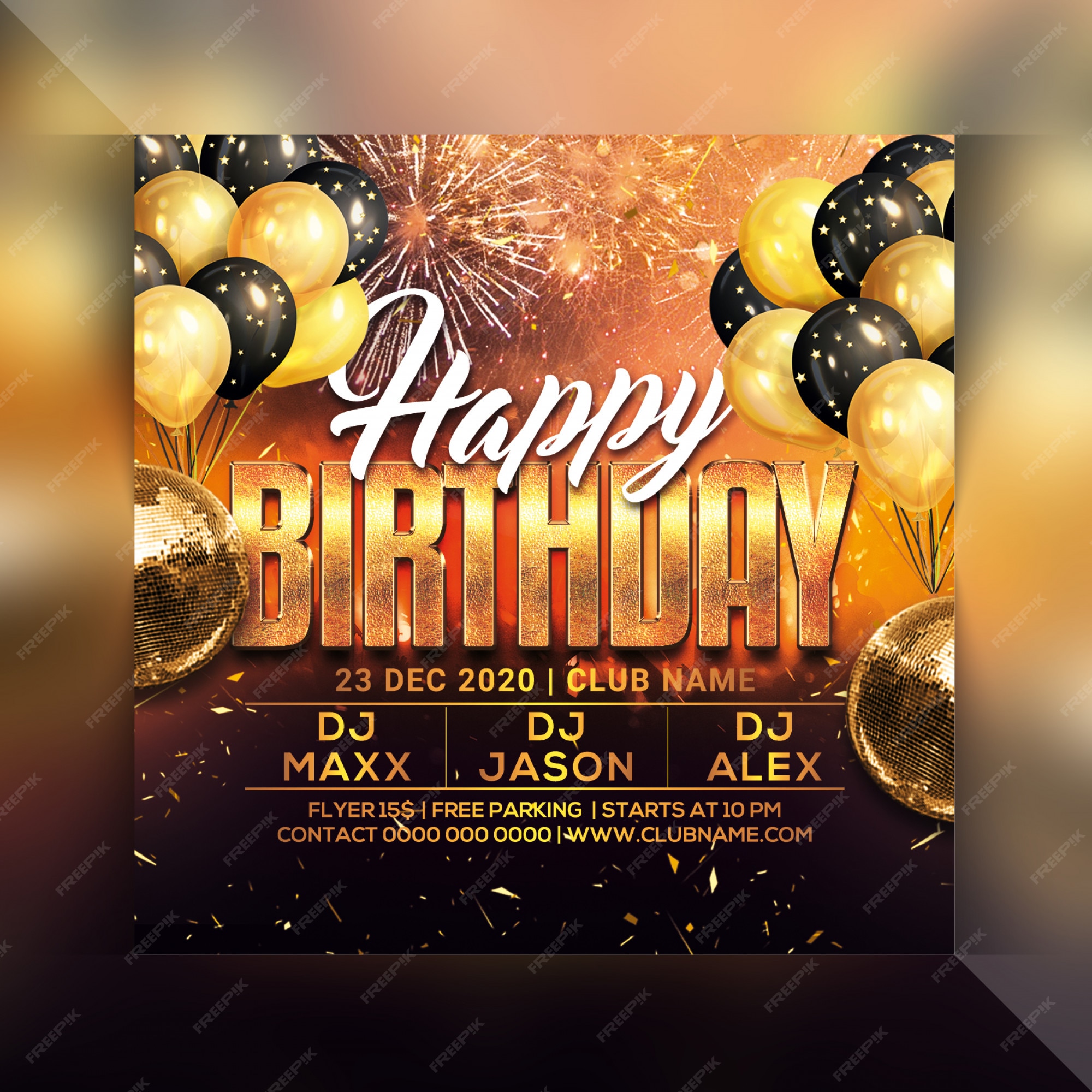 Birthday Wishes Psd Templates Free Download