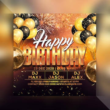 Happy Birthday Invitation Psd 1 000 High Quality Free Psd Templates For Download