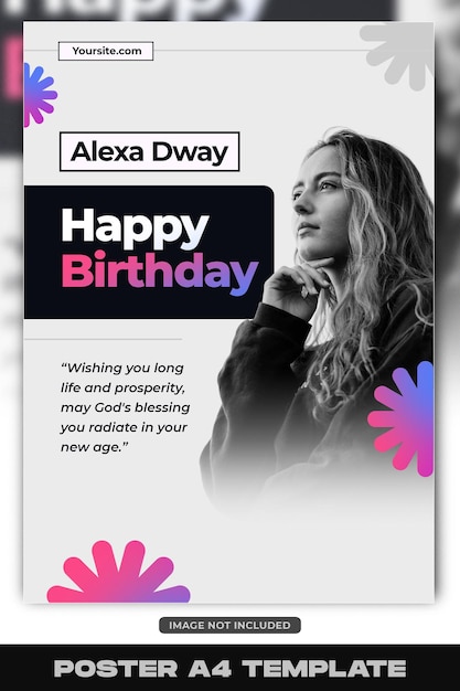 Happy Birthday poster design