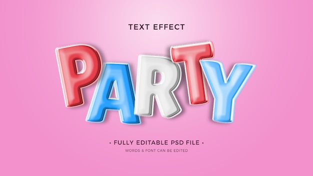 PSD happy birthday text effect design