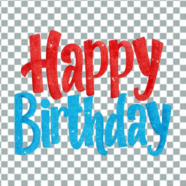 PSD happy birthday typography or calligraphy lettering