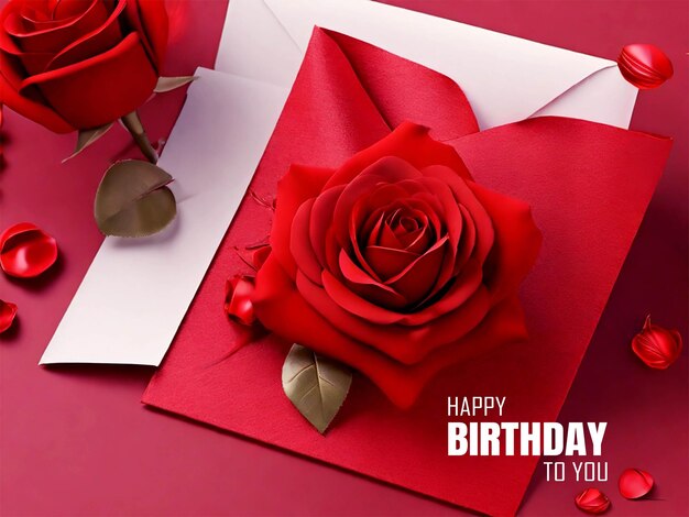 Happy birthday to you greeting card design