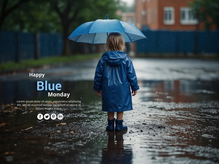 PSD happy blue monday