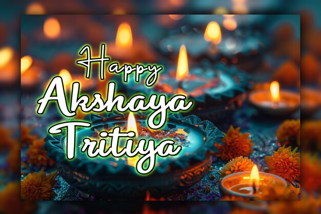 PSD happy celebration akshaya tritiya day and golden coins india festival for social media post