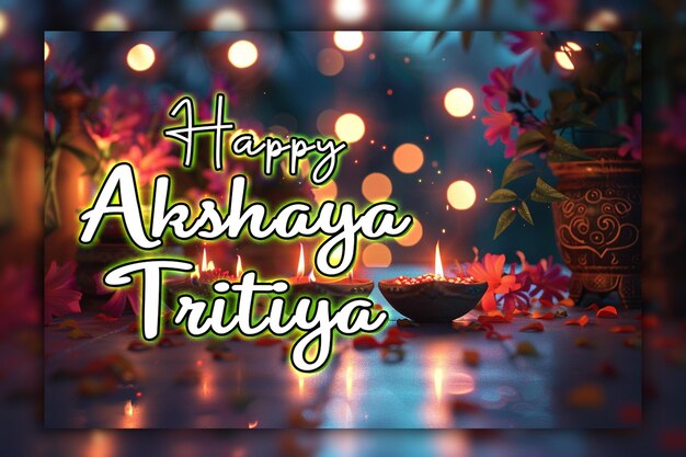 PSD happy celebration akshaya tritiya day and golden coins india festival for social media post