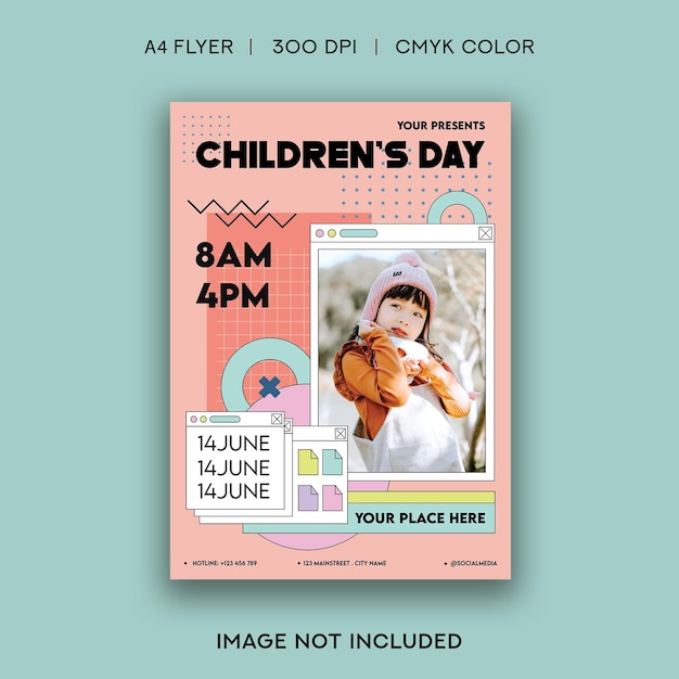 Happy Children's Day Flyer