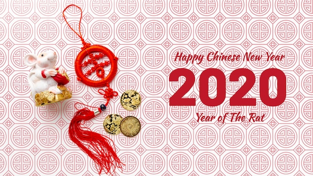 Happy chinese new year mock-up