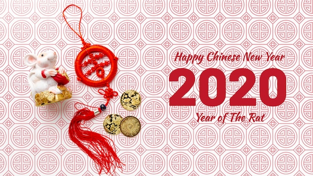 Счастливый китайский Новый год макет
