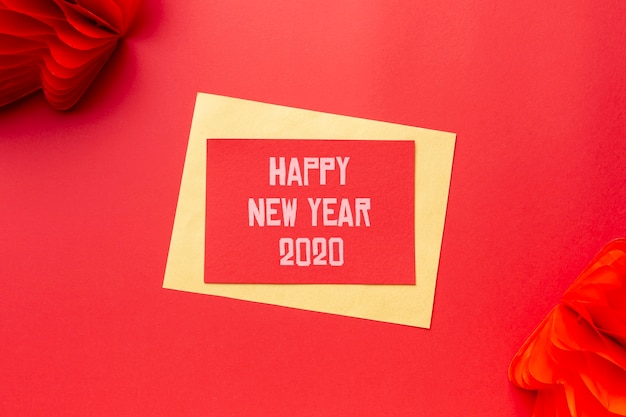 PSD felice anno nuovo cinese mock-up