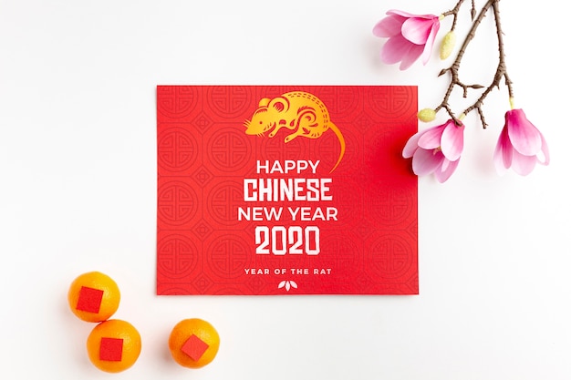 Happy chinese new year mock-up