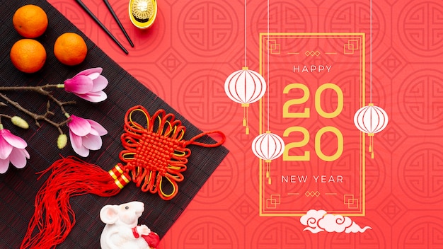 PSD happy chinese new year mock-up