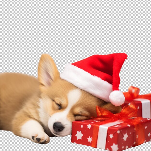 PSD happy christmas cute dog and cat