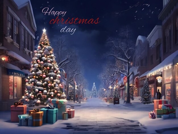 Happy christmas day design template desig