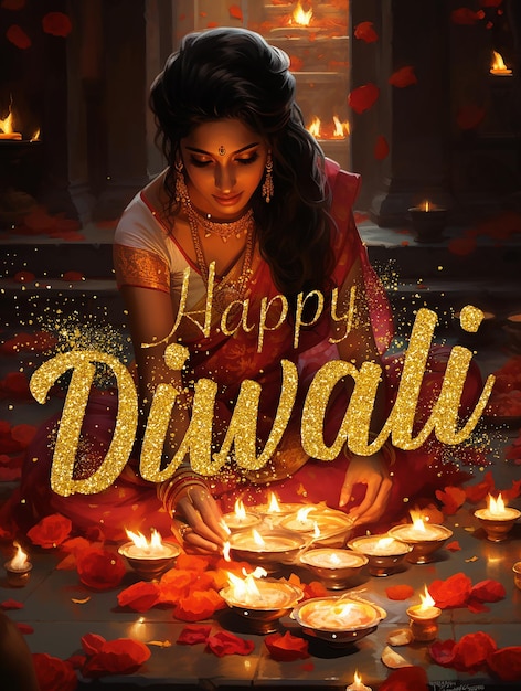 Happy Dewali 소셜 미디어 게시물