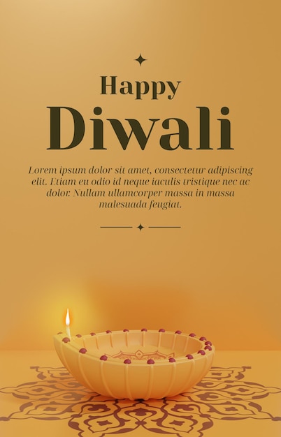 PSD happy diwali background