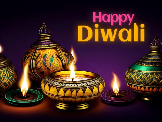 PSD happy diwali festival background