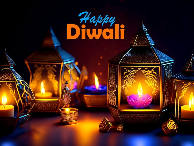 PSD happy diwali festival background