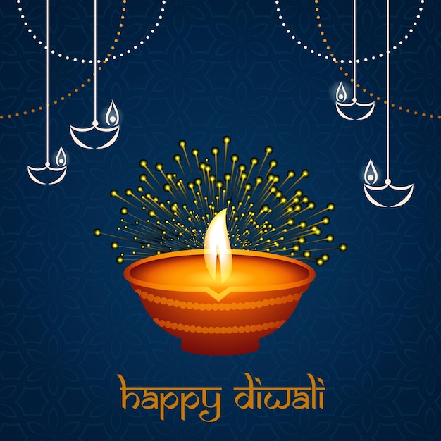 PSD happy diwali social media post