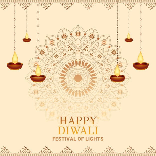 PSD happy diwali social media post