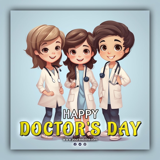 Buona giornata dei medici grazie medici e infermieri per il post sui social media