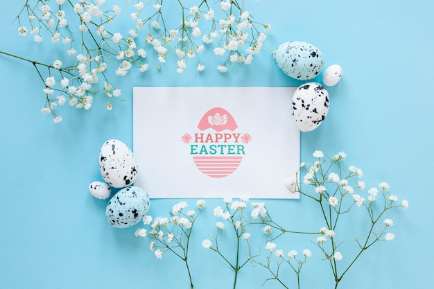 PSD happy easter concept mock-up