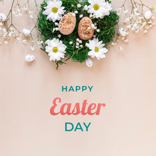 PSD happy easter concept mock-up