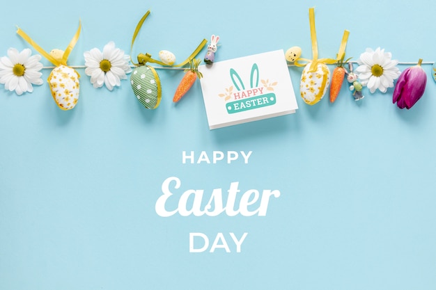 PSD happy easter concept mock-up