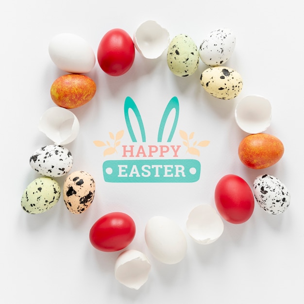 PSD happy easter concept mock-up