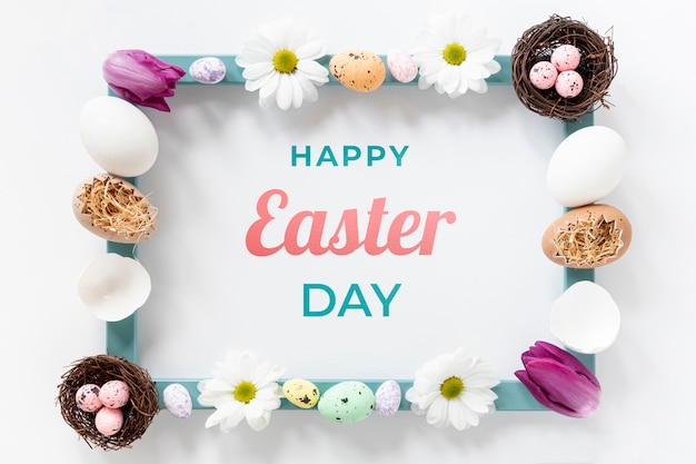 PSD happy easter concept mock-up