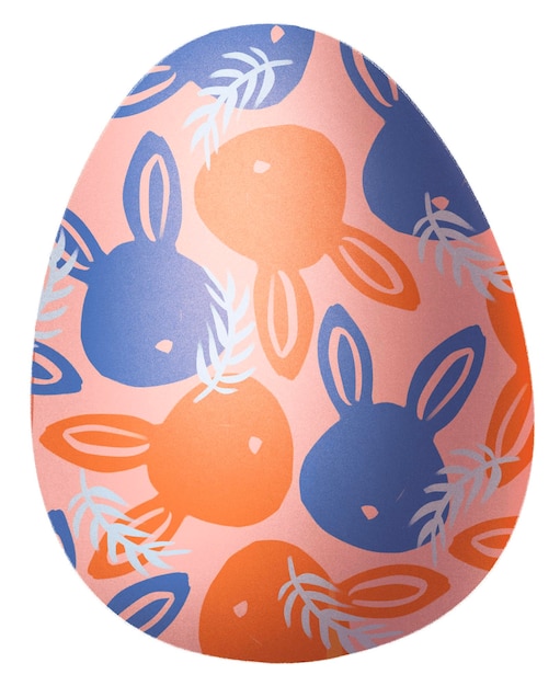 PSD happy easter egg decoration