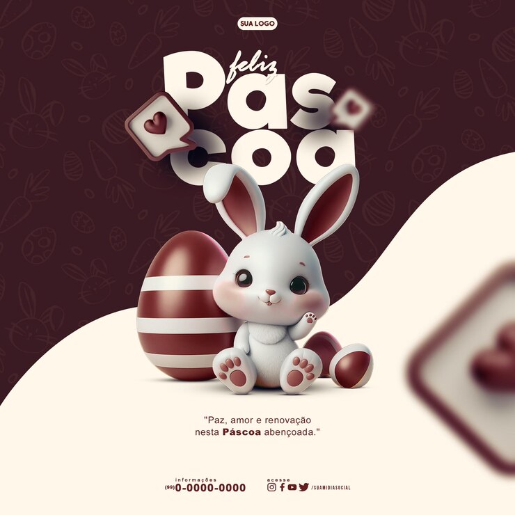 PSD happy easter feliz pascoa