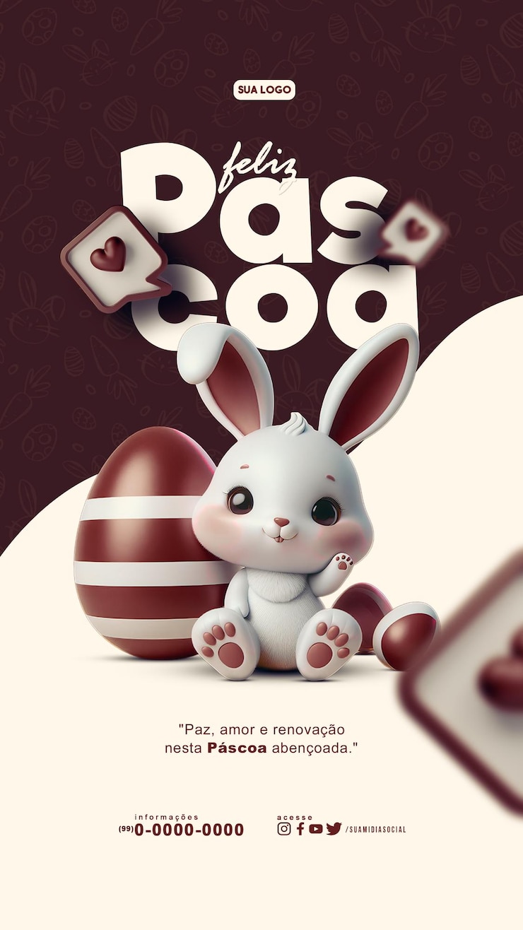 PSD happy easter feliz pascoa