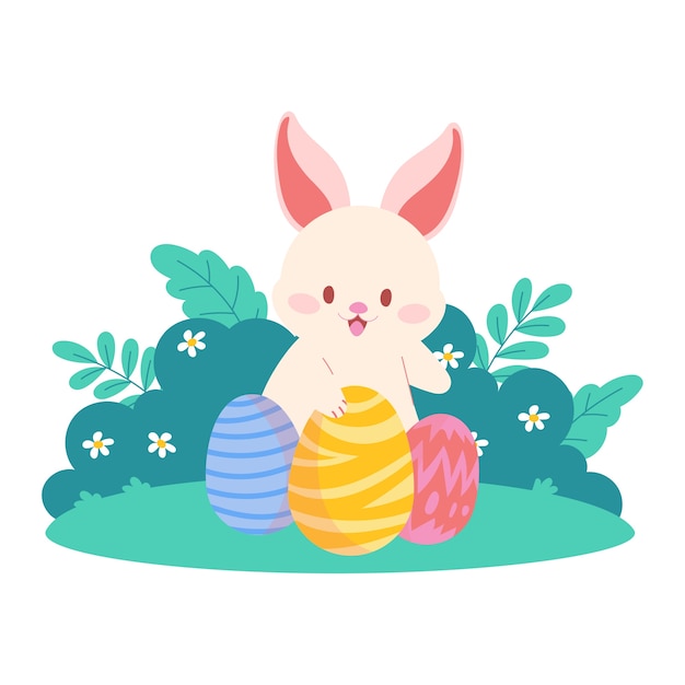 Happy easter illustration