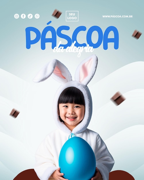 PSD buona pasqua ai social media