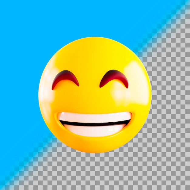 Happy emoji 3d icon