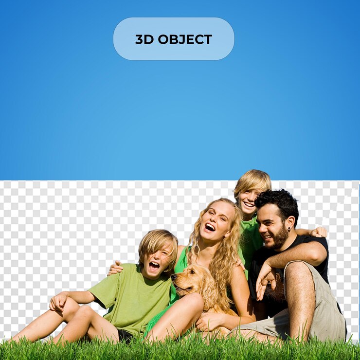 PSD happy family house hold png przezroczyste tło
