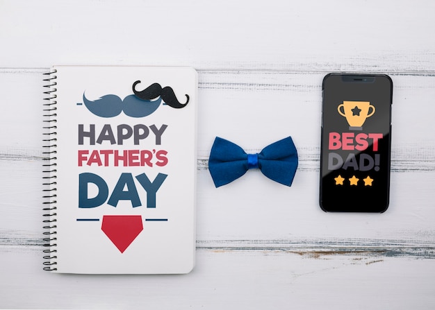 PSD happy father's day concept mock-up