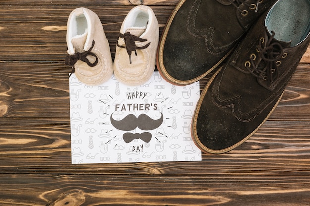 Happy father's day concept mock-up