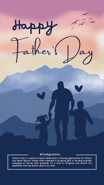 happy fatheraposs day instagram story