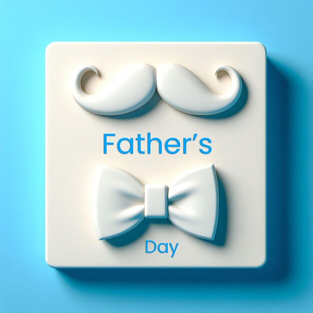 PSD happy fathers day greeting card design social media post template