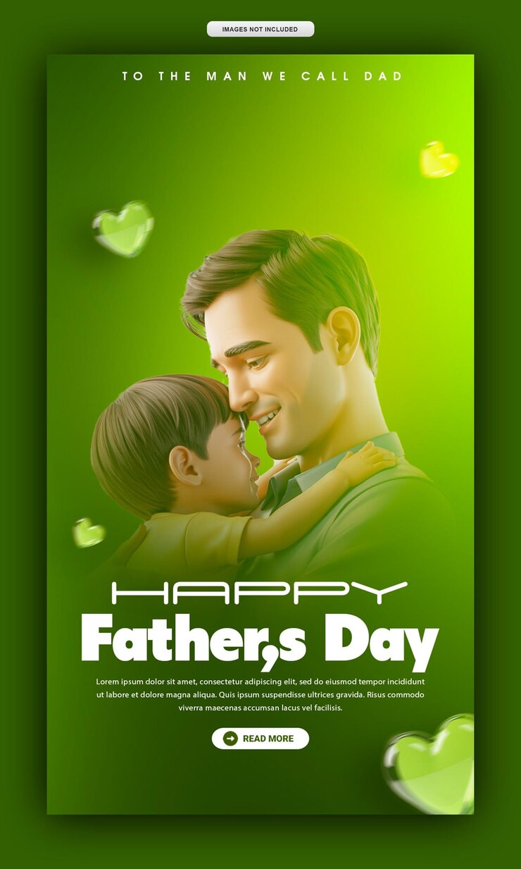 Happy Fathers Day Insta FB Story Design Free PSD