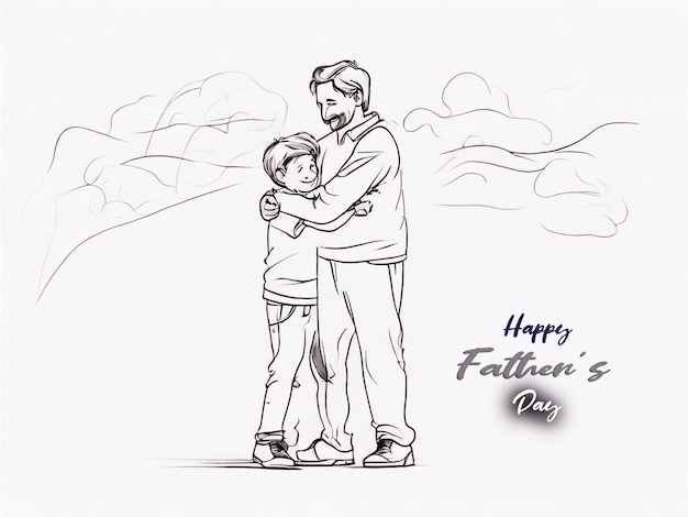 PSD happy fathers day template