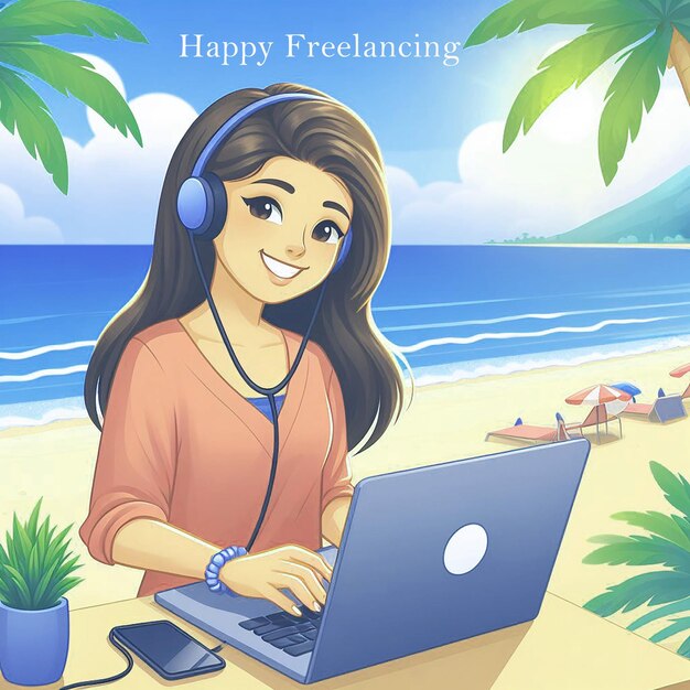 PSD happy freelancing