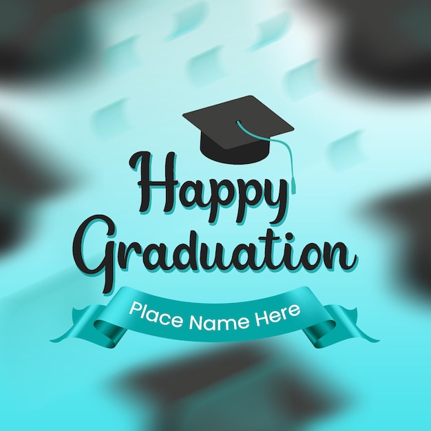 happy graduation instagram banner template